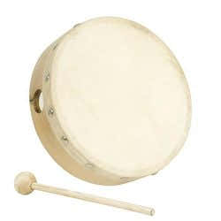 Fuzeau Tamburin Naturfell 15 CM