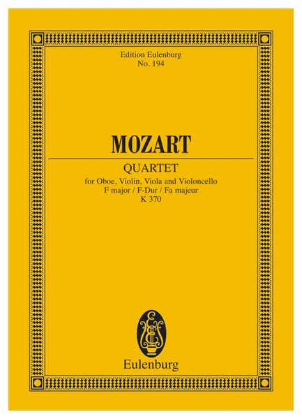 Moz W.A. - Quet F Major Kv 370 - Oboe Violin Viola And Cello