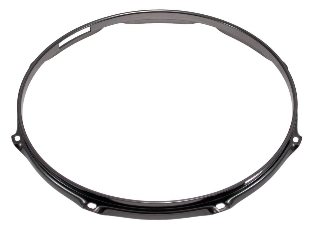H23-15-8SBK - 15" SPANNREIFEN SNAREUNTERSEITE 8-LOCH SCHWARZE SUPER DREIFACHE FLANSCH 2.3MM