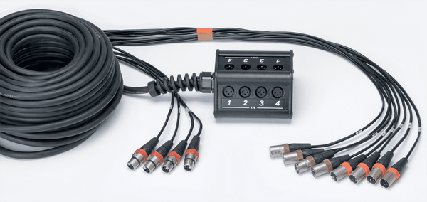 Cordial Stagebox 8 Eingänge 4 Ausgänge XLR-Kabel 30M