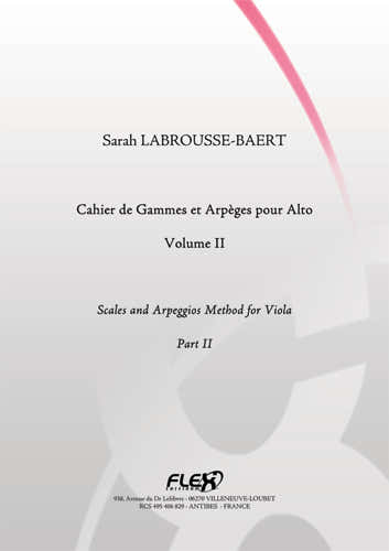 LABROUSSE-BAERT S. - SCALES AND ARPEGGIOS METHOD FOR VIOLA - VOLUME II - SOLO VIOLA