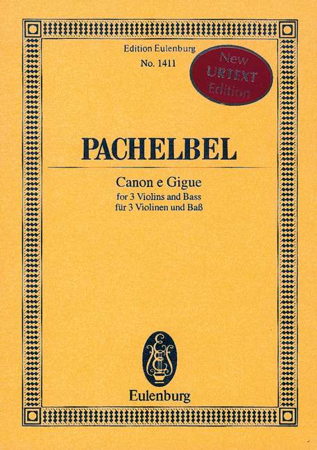 Pachelbel Johann - Kanon und Gigue - 3 Violinen und Basso continuo