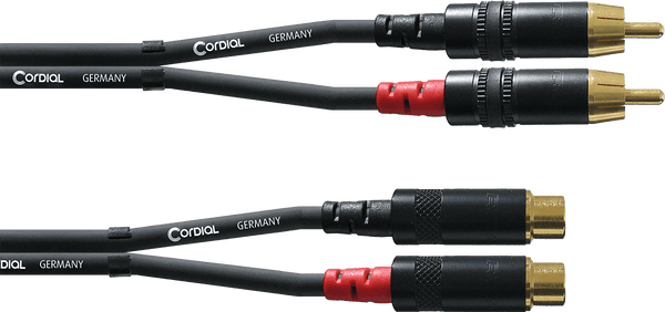 Cordial Audiokabel RCA Stecker/Buchse 3 M
