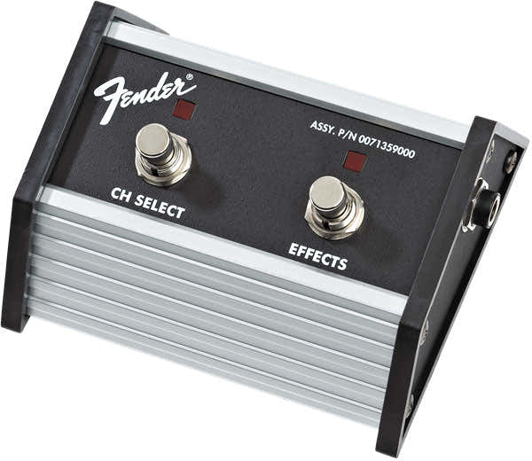 2-BUTTON FOOTSWITCH: CHANNEL SELECT / EFFECTS ON/OFF WITH 1/4" JACK