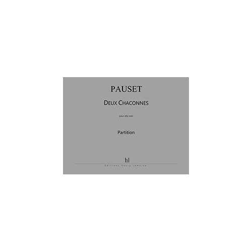 PAUSET BRICE - CHACONNES (2) - ALTO