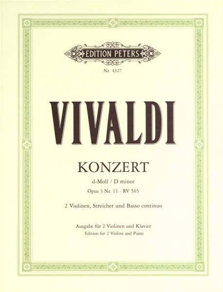 VIVALDI ANTONIO - CONCERTO GROSSO IN D MINOR OP.3 NO.11 - VIOLIN ENSEMBLE