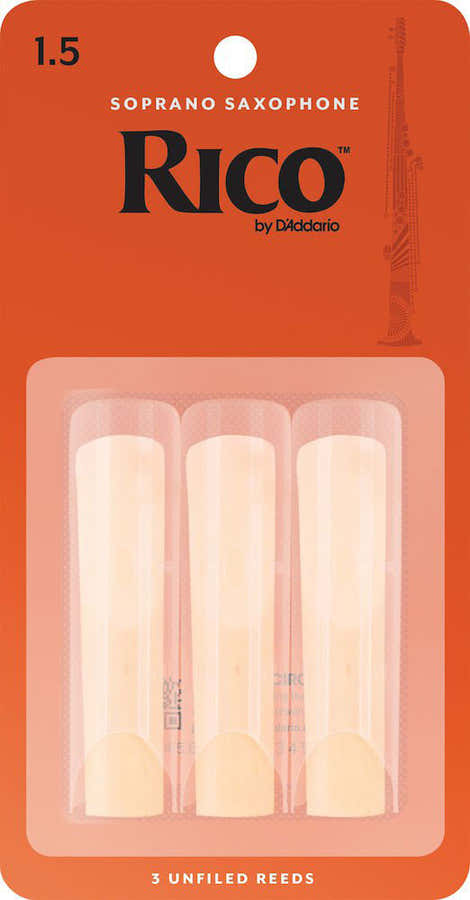 RIA0315 - RICO SOPRAN-SAXOPHONE BLTTER FORCE 1.5 BOX OF 3
