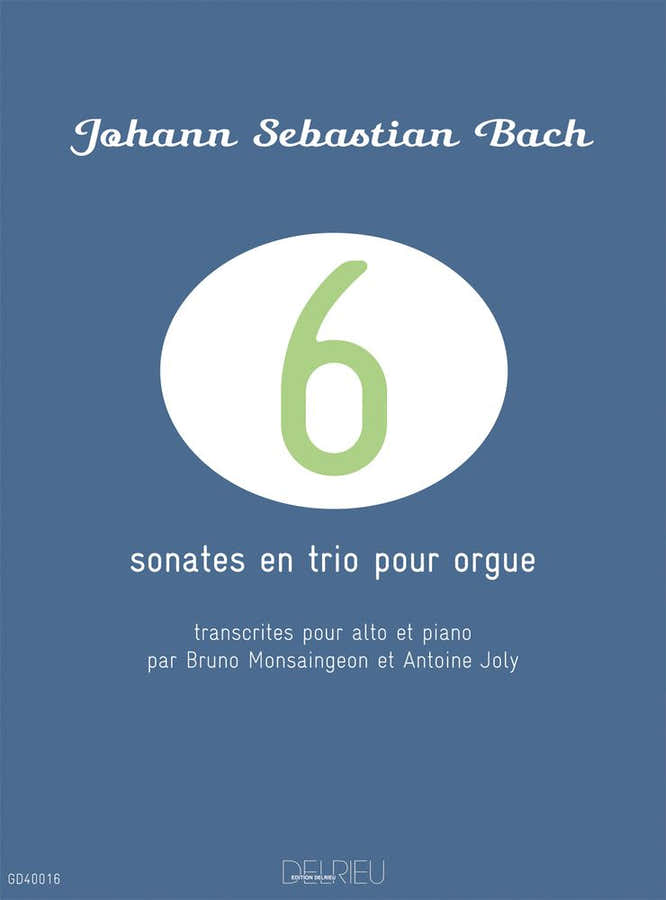 BACH J.S. - SONATES EN TRIO POUR ORGUE (6) - ALTO PIANO