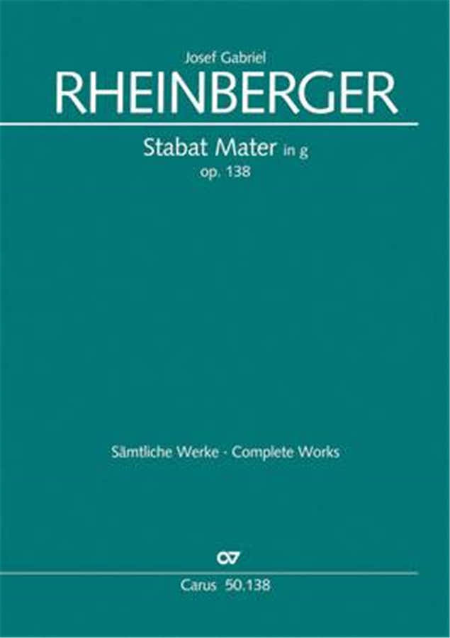 RHEINBERGER J.G. - STABAT MATER OP.138 - PARTIE DE CHOEUR