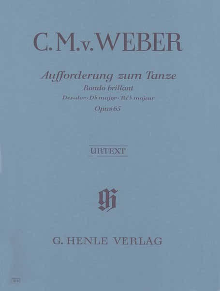 WEBER C.M.V. - INVITATION TO THE DANCE D FLAT MAJOR OP. 65 - PIANO