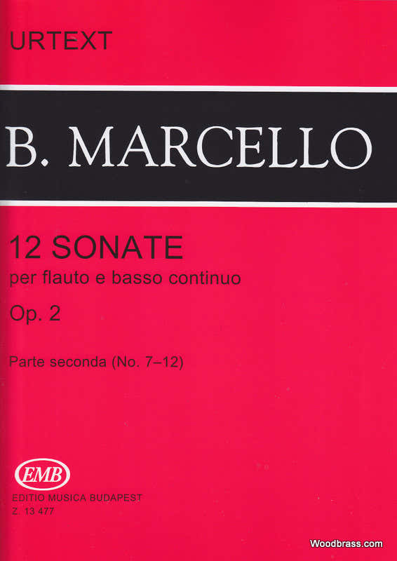 Marcello B. - Sonate (12) Op. 2 Band 2 - Flöte und Klavier