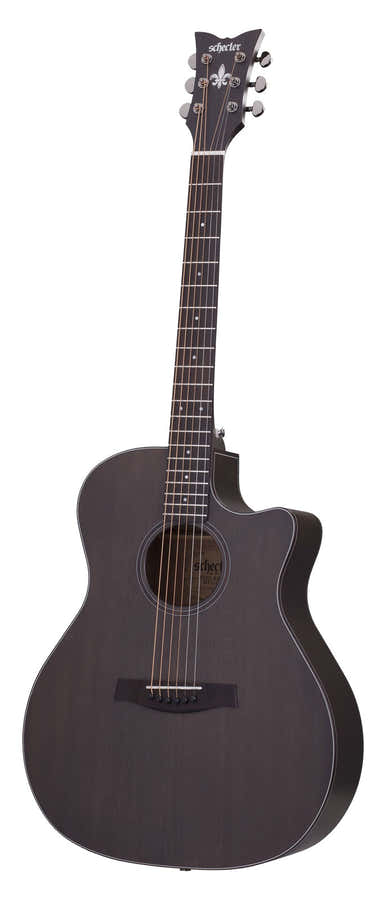 Orleans Studio Satin Durchscheinend Schwarz