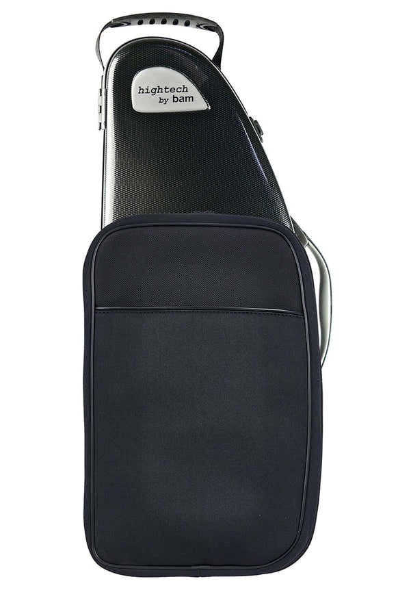 Altsaxophon-Etui Hightech + Tasche - Schwarz Carbon