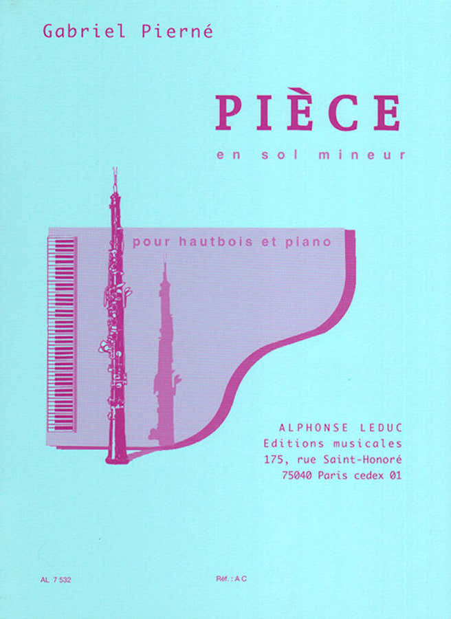 PIERNE GABRIEL - PIECE EN SOL MINEUR - HAUTBOIS & PIANO