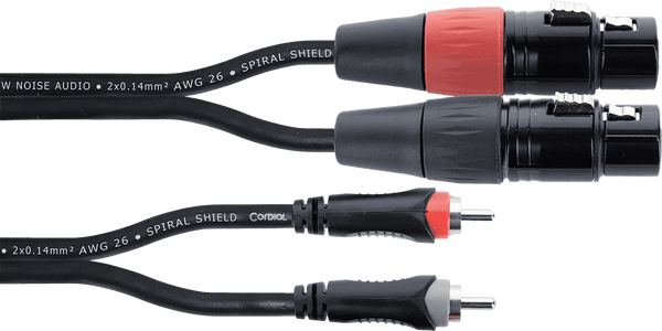 Cordial Audiokabel Doppel-XLR-Buchse / RCA 3 M