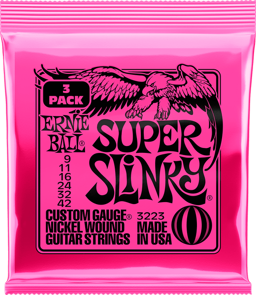 Ernie Ball 3223 Super Slinky 9-42 3er-Pack