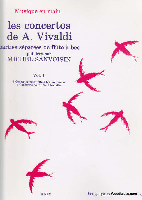 Vivaldi A. / Sanvoisin M. - Konzerte Bd.1 - Blockflöte solo