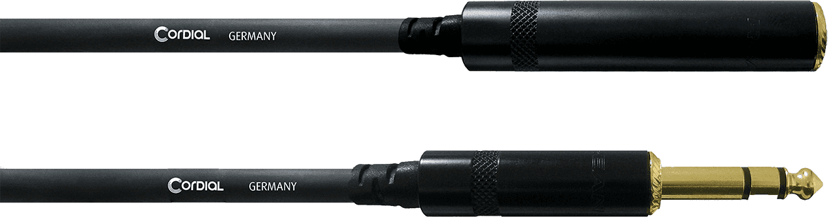 Stereo-Audiokabel Klinke Stecker/Klinke Buchse 3 M