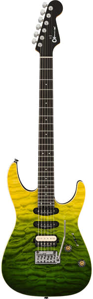 Charvel Pro-Mod Plus Dinky DK24 HSS 2PT EB QM Ebo Zombie-Farbverlauf