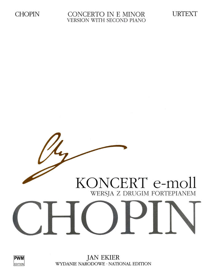 CHOPIN F. EKIER J. - CONCERTO EN MI MINEUR OP11 - EDIT.URTEXT (TEXTE ANGLAIS/POLONAIS) 2 PIANOS