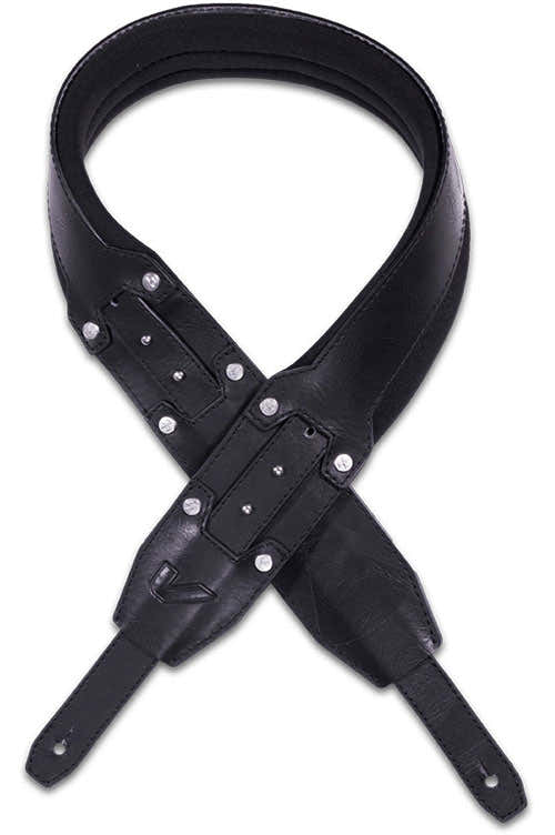 Recoil David Ellefson Signature - Gurt 9 cm Neopren und veganes Leder - Schwarz