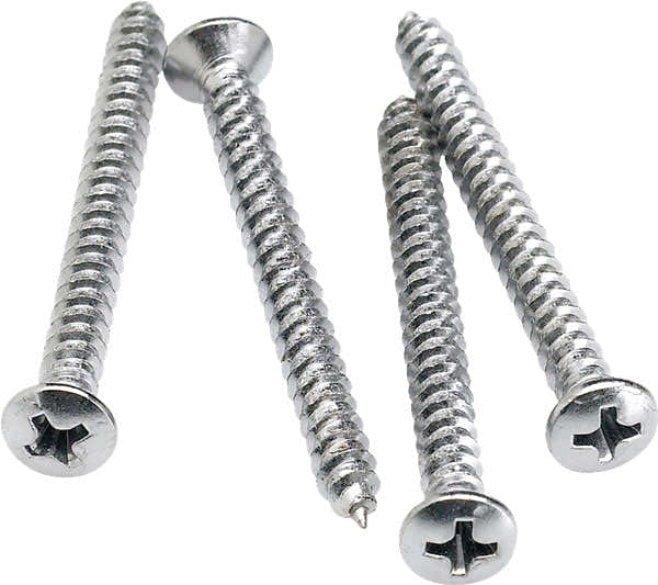 Befestigungsschrauben für den Hals (4) (Chrom)