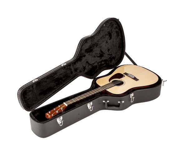 Folk-Dreadnought-Flattop-Koffer Schwarz