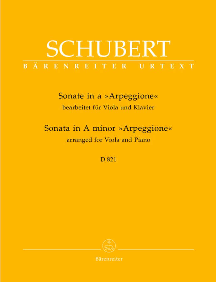 SCHUBERT F. - SONATE ARPEGGIONE EN LA MINEUR D 821 - VIOLA KLAVIER