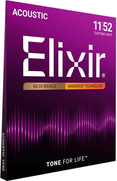Elixir ACOUSTIC FOLK S 11027 NANOWEB CUSTOM LIGHT 11 52