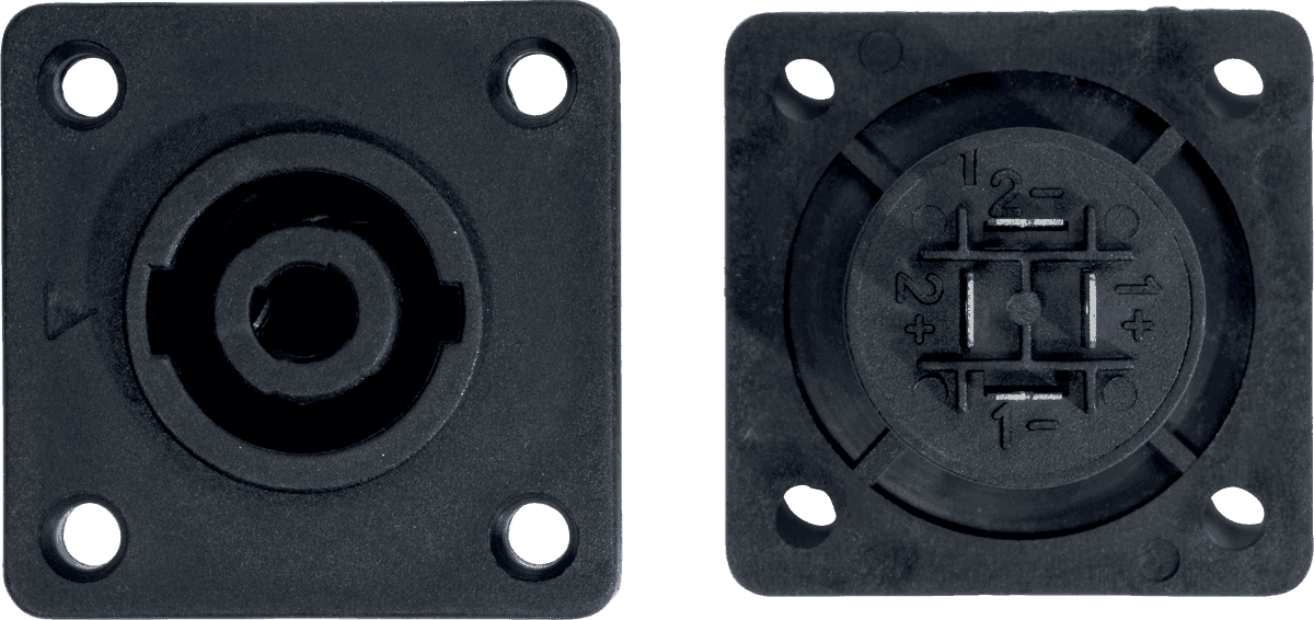 SOCKET SP/F SPEAKON 4P X2