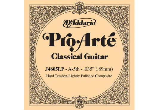 D'ADDARIO J4605LP PRO-ARTE COMPOSITE CLASSICAL GUITAR SINGLE STRING HARD TENSION FIFTH STRING