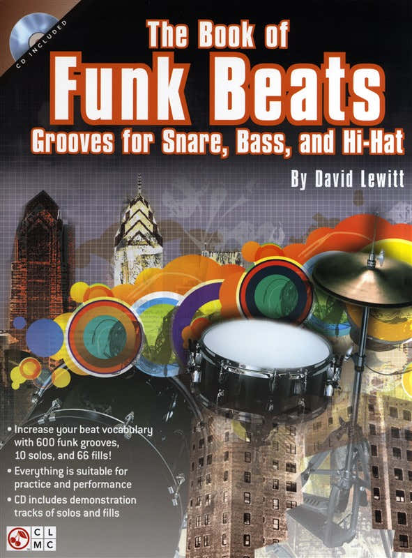 DAVID LEWITT THE BOOK OF FUNK BEATS DRUMS + CD - DRUMS