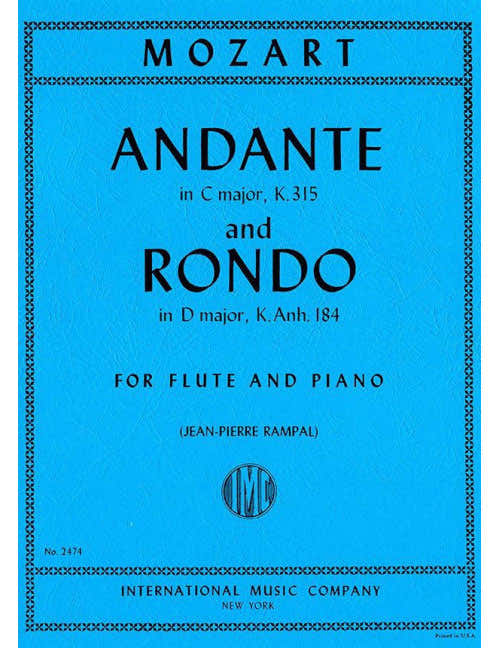 Mozart - Andante Cmaj & Rondo Dmaj FL P