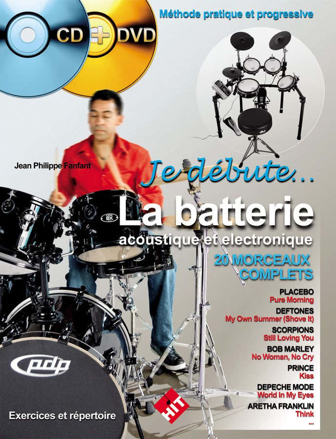 Fanfant J.P. - Je Debute La Batterie Acoustique et Electronique + CD + DVD