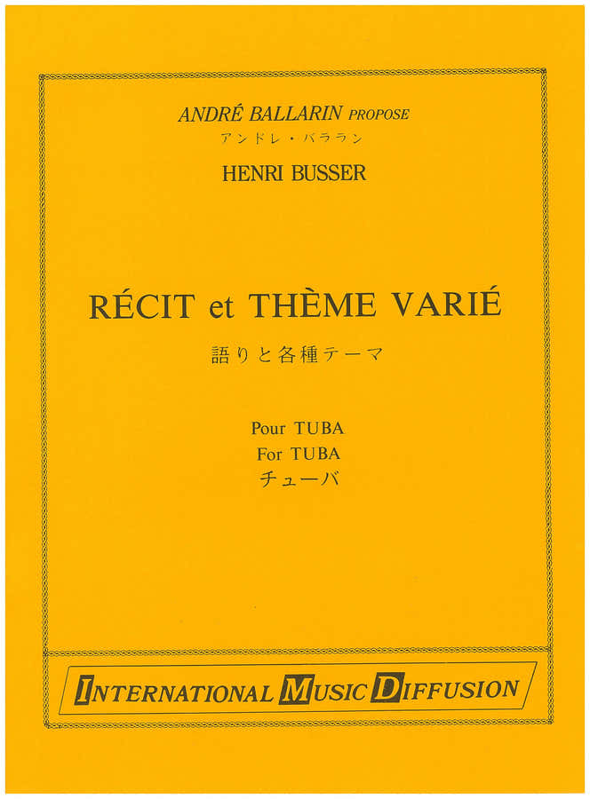 Busser - Récit et Thème Varié - Tuba