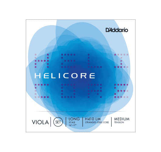 D'ADDARIO STRING SET FOR HELICORE VIOLA "LONG SCALE" TENSION MEDIUM