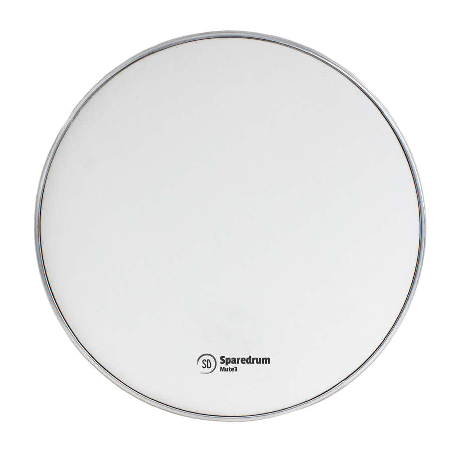 M3W12 - 12" MESH HEAD MUTE 3-PLY - SILENT - WHITE