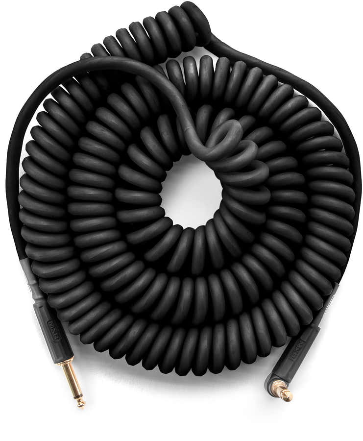 Spiralkabel 9m Schwarz