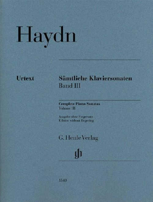 Joseph Haydn - Complete Piano Sonatas Volume III W/o FG PB. - Piano