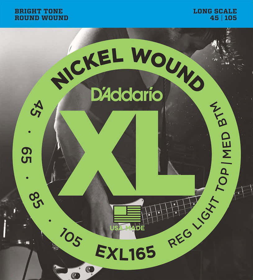 EXL165 vernickelte Saiten lange Mensur Regular Light Top 45-105