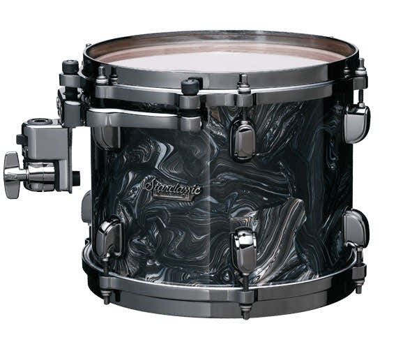Starclassic Ahorn 13X9 Tom, schwarze Nickel-Hardware, Anthrazit-Wirbel MRT1309BN-CCL