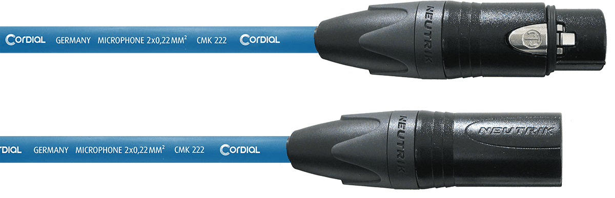 Mikrofonkabel XLR 5 M Blau