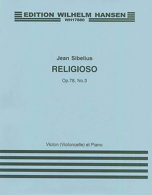 SIBELIUS JEAN - RELIGIOSO OP.78 N°3 - VIOLINE & KLAVIER