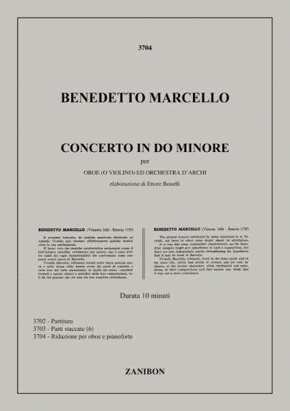 MARCELLO B. - CONCERTO IN DO M. - HAUTBOIS ET PIANO