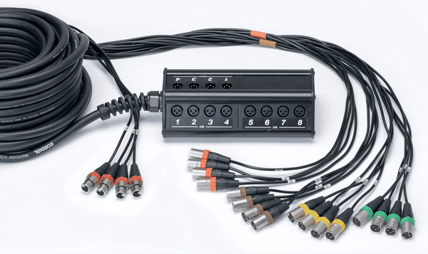 Cordial Stagebox 16 Eingänge 4 Ausgänge XLR-Kabel 30 M