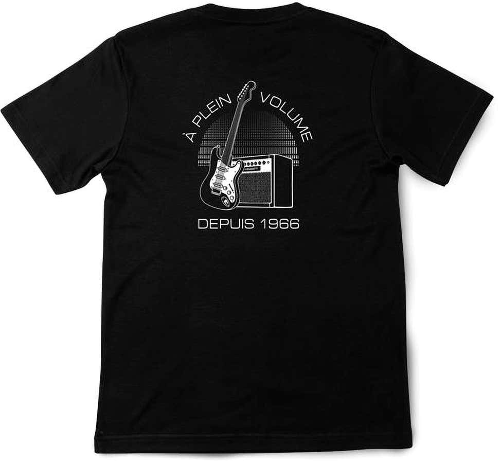 Black T-Shirt White Classic Logo XL-Size