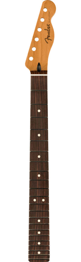SATIN ROASTED MAPLE TELECASTER NECK 22 JUMBO FRETS 12" FLAT OVAL SHAPE