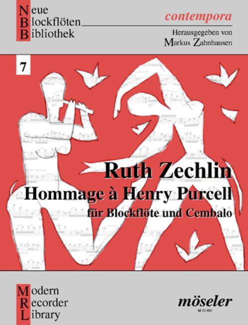 Zechlin Ruth - Hommage À Henry Purcell - Soprano- Oder Tenorblockflöte Und Cembalo