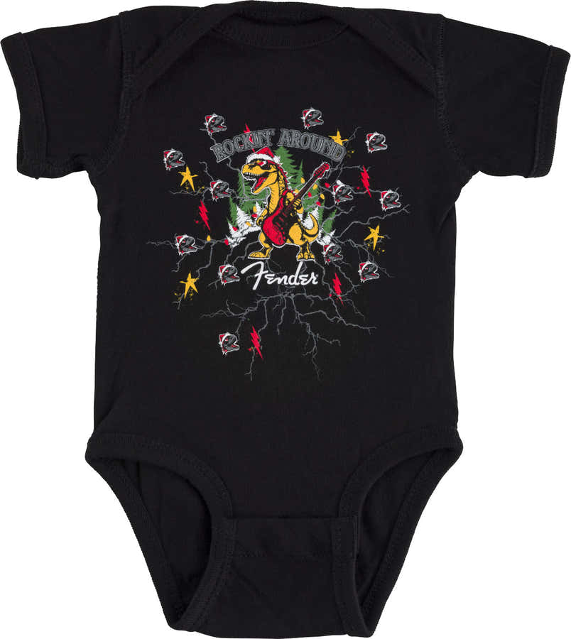 "3-6M" Baby-Body Weihnachtsdinosaurier 2025