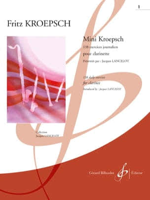 Billaudot Mini Kroepsch 138 Exercices Vol.1 Clarinette